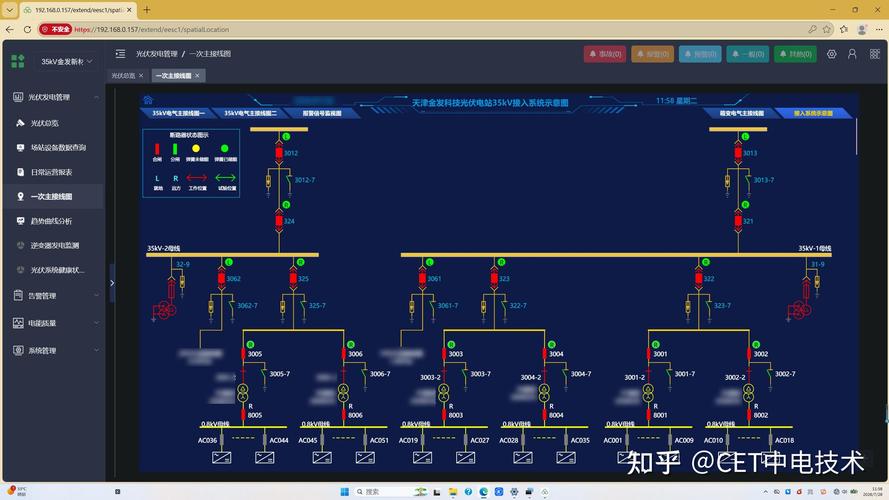 分布式电力系统节点感知终端安装现场