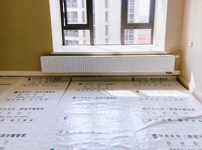 窗户下方散热器安装位置示意图