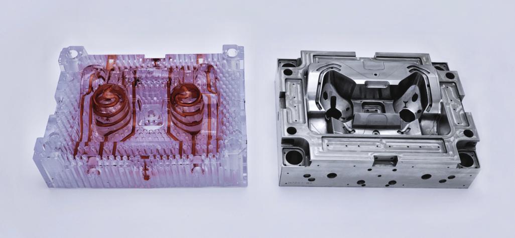 带随形冷却水路的快速成型注塑模具型芯