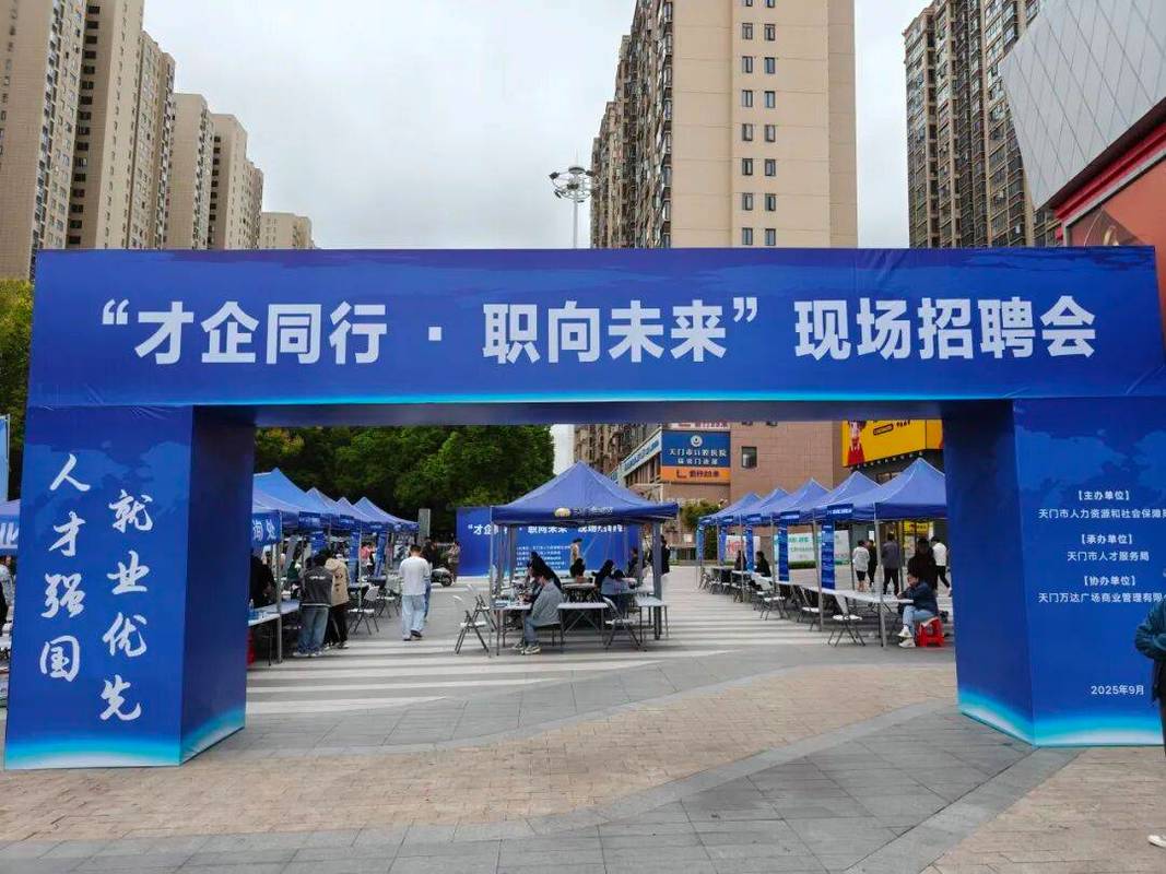 城市高层次人才招聘会现场海报