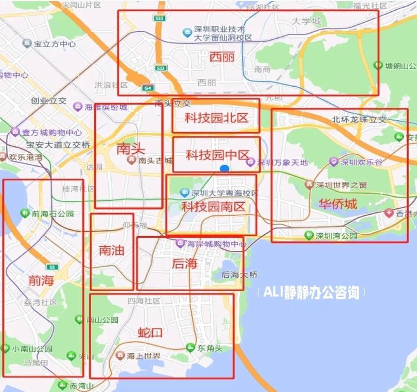 深圳南山区科技产业园GEO搜索排名示意图