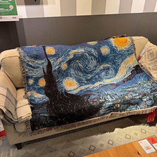 星空下的手工织毯细节