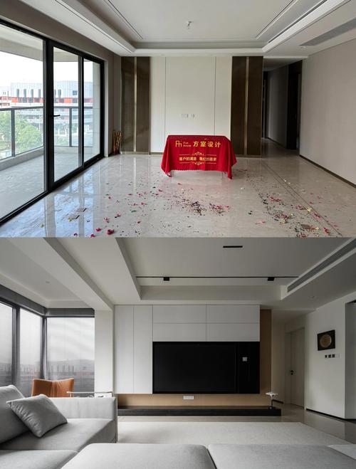南京楼盘样板间与实际交付墙面对比图
