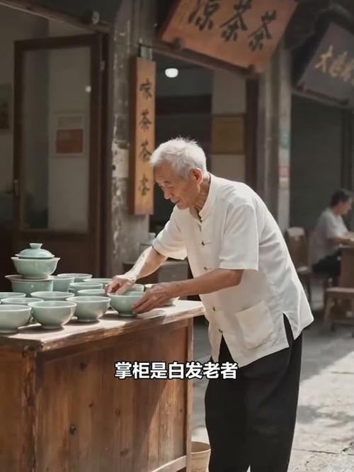 广州宝华路老凉茶铺铜壶熬凉茶场景