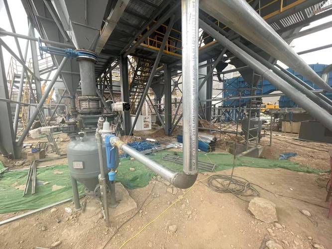 粉体气力输送系统防爆施工现场