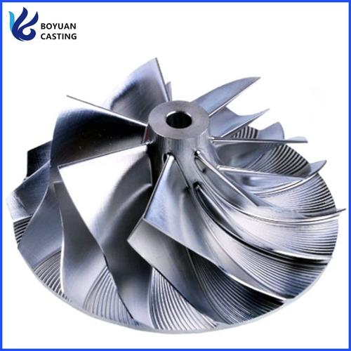 NX CAM 5-axis toolpath simulation for impeller