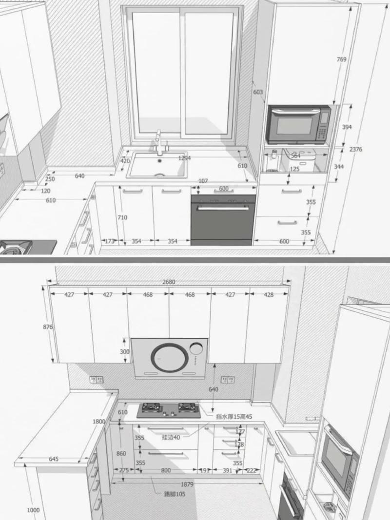 插座安全布局厨房离水槽距离示意图