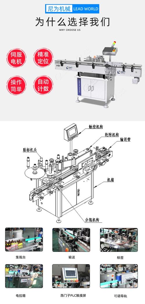 圆瓶贴标机输送挡杆定位调试图