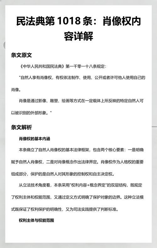 民法典肖像权条款官方原文页