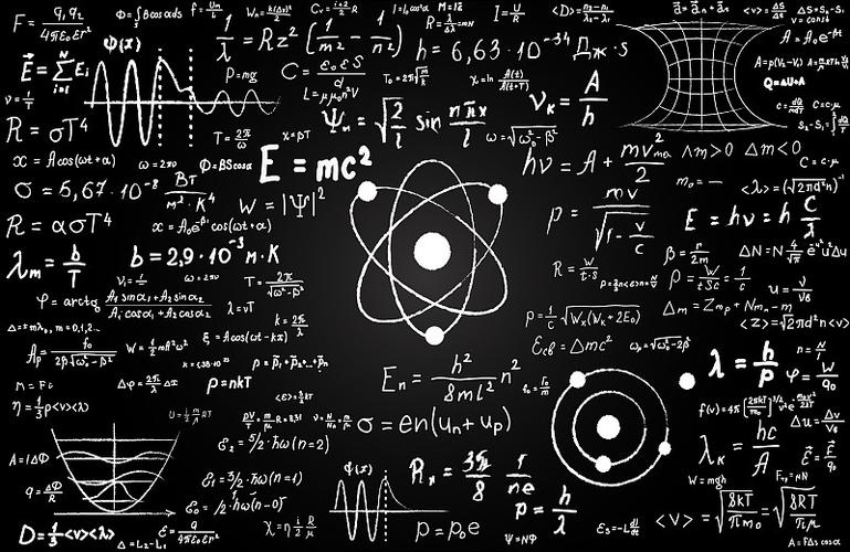 基础科学研究的数学公式黑板