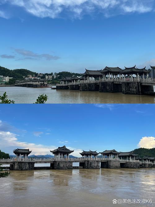 广济桥启桥时浮船铁链连接处