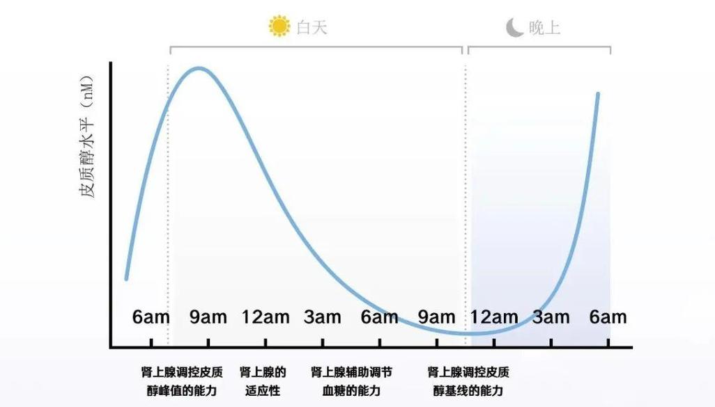 猫咪独处时皮质醇水平对比实验的折线示意图