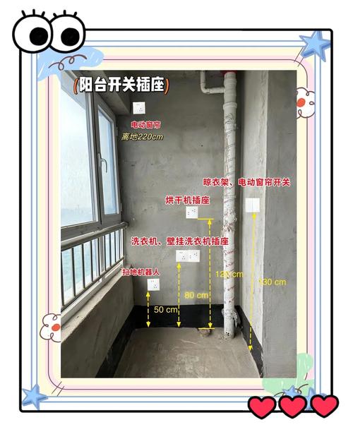卫生间与阳台：潮湿区，但插座不能少