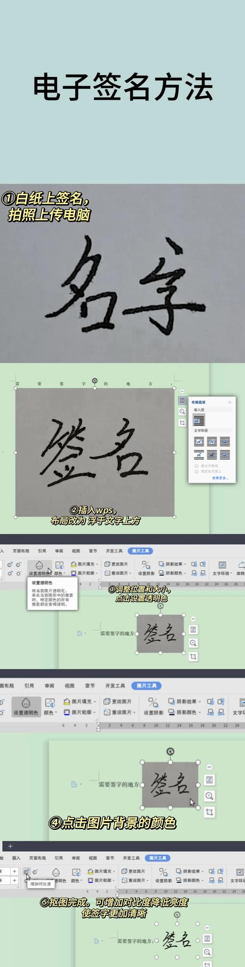 真要签，按这几步来