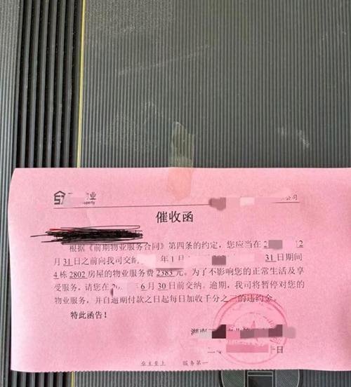 物业服务物业费催收照片证据示例