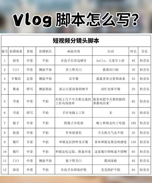 Vlog博主在咖啡店写脚本计划故事板