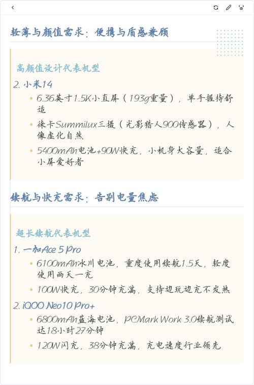 不同需求怎么挑？对着选就行