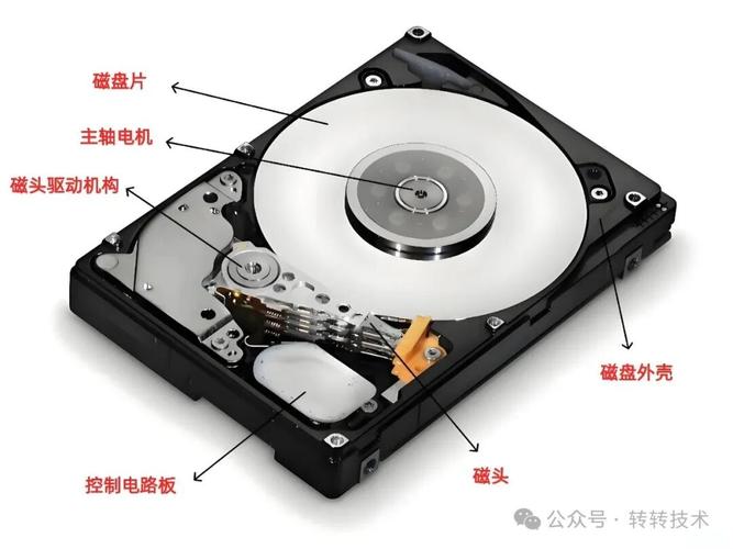 工业级氦气密封硬盘内部解剖对比