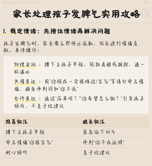 家长蹲平视安抚三岁发脾气娃正确姿势