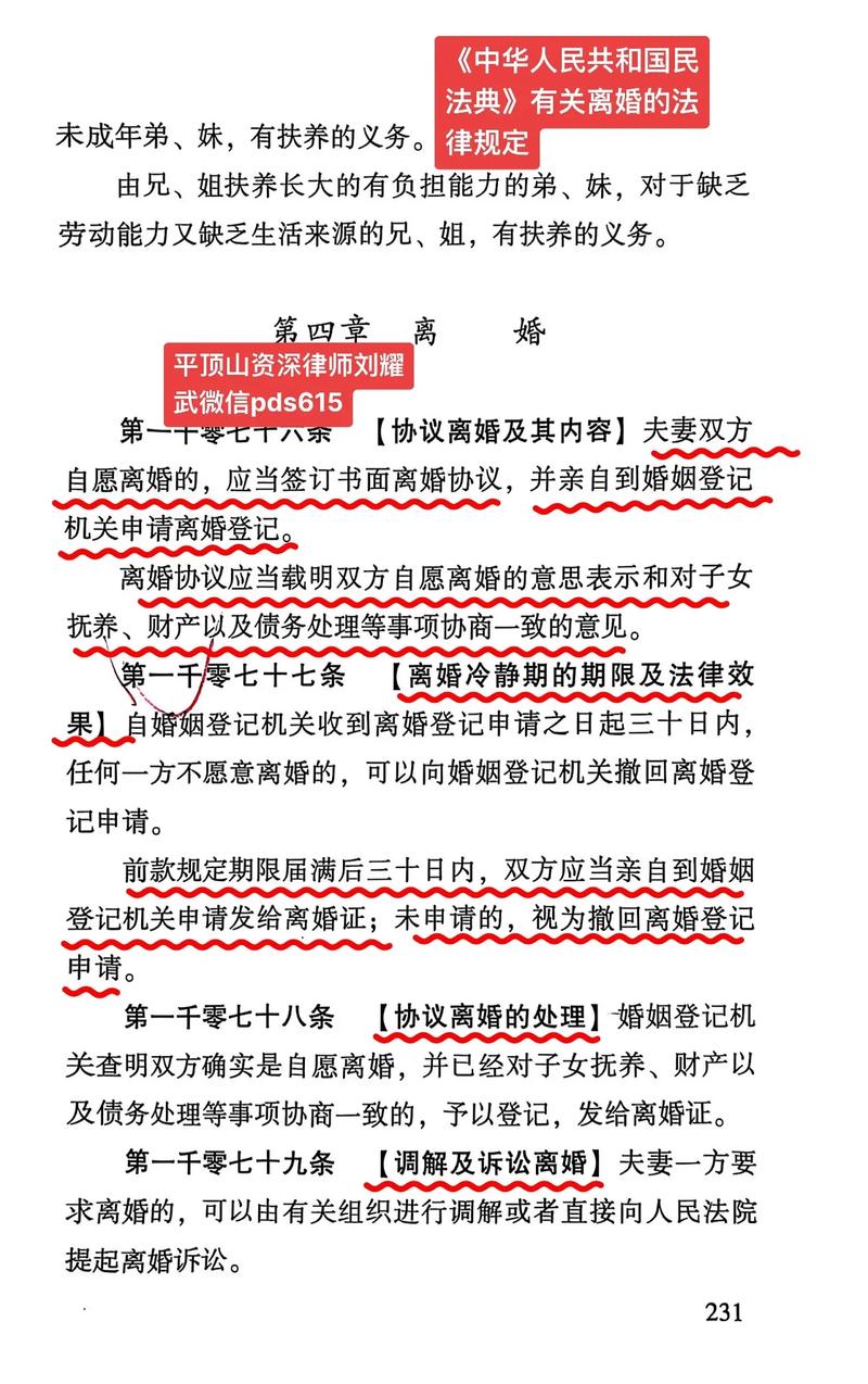 民法典离婚冷静期例外条款原文标注图