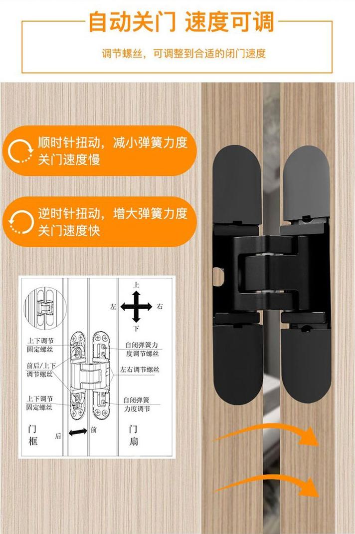 隐形门液压合页安装细节与门缝处理