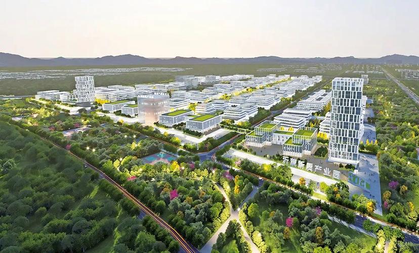 长三角工业集中区航拍对比中西部新兴产业园