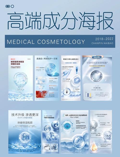护肤品虚假生物科技宣传海报示例