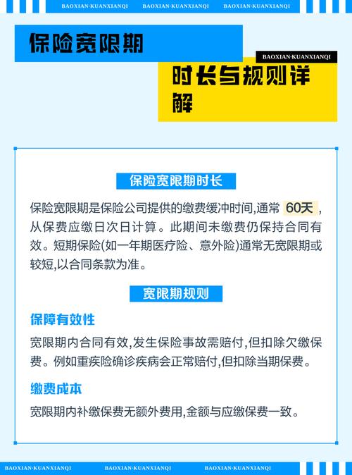 长期保险宽限期效力说明图