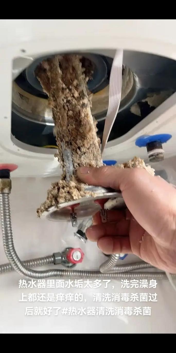 即热式热水器内部水垢堵塞实物图