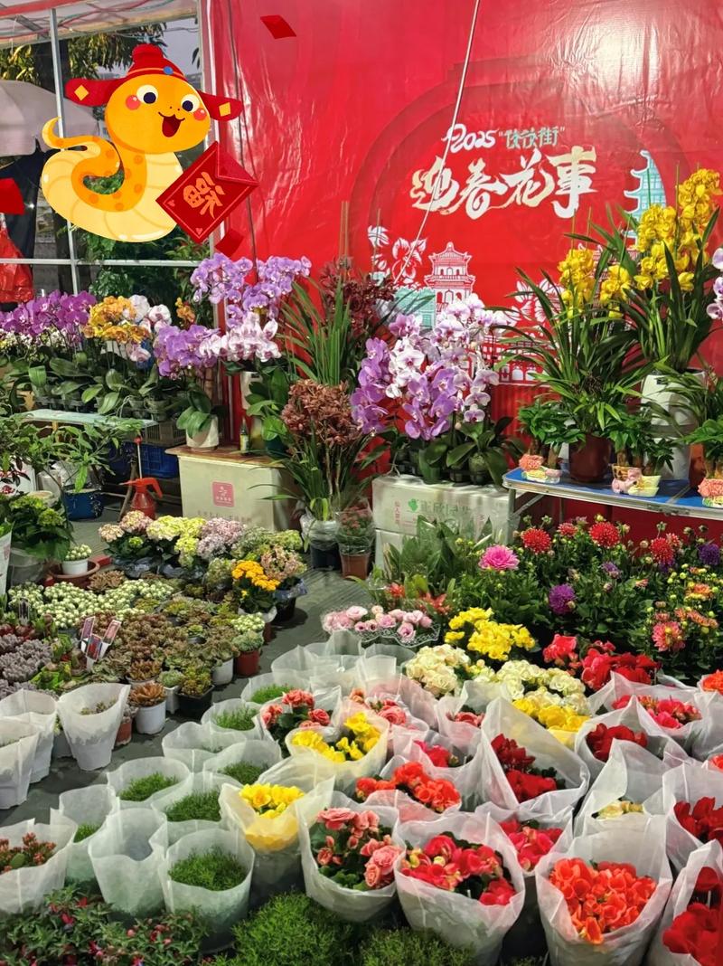 玉林综合市场花卉摊位