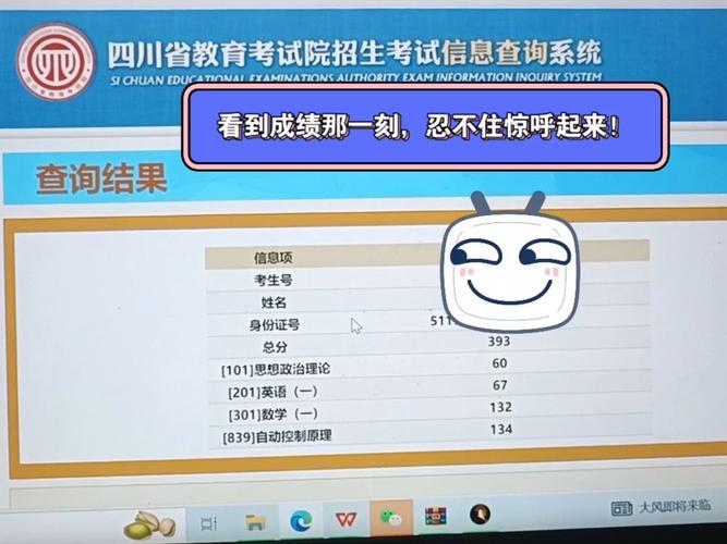 考生查询考研初试成绩页面截图