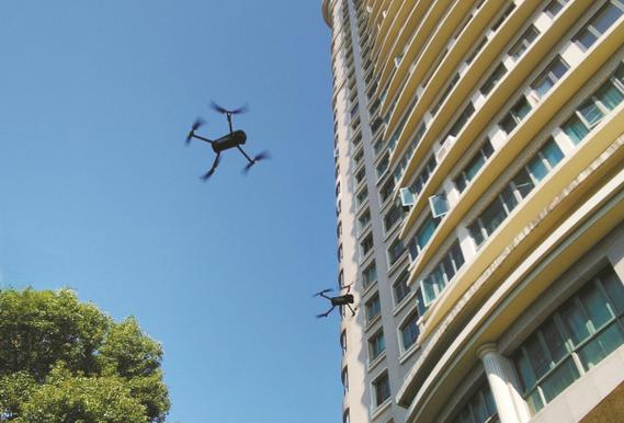工业无人机 搭载红外热像仪 巡检高压线塔