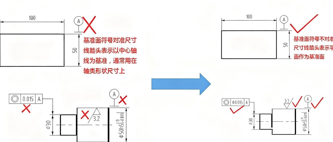 机械零件基准面追溯打码位置设计图