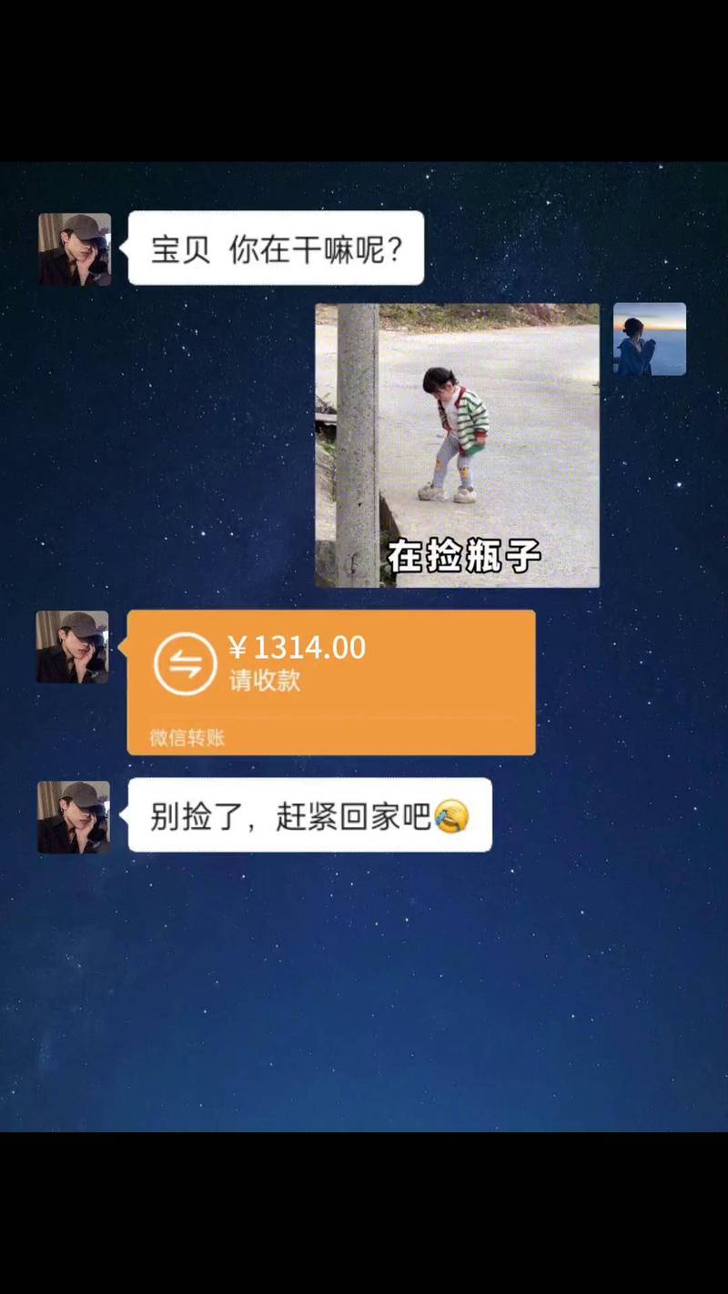 情侣买房首付款转账聊天记录截图