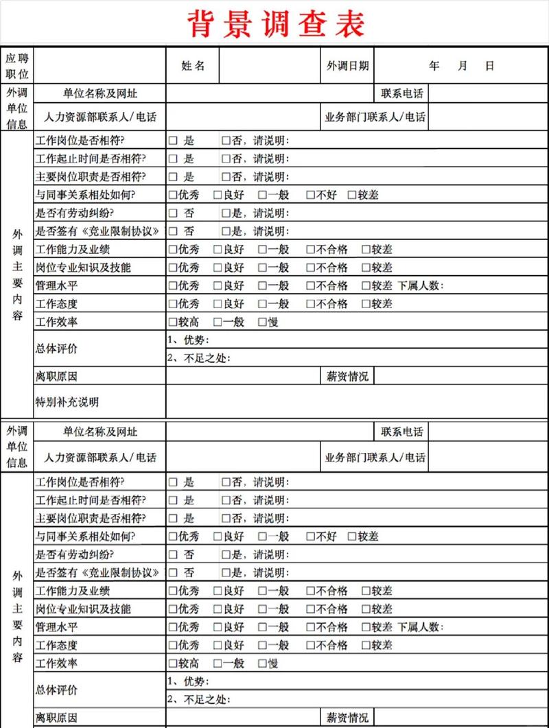 应届生求职公司反向背调信息搜集清单