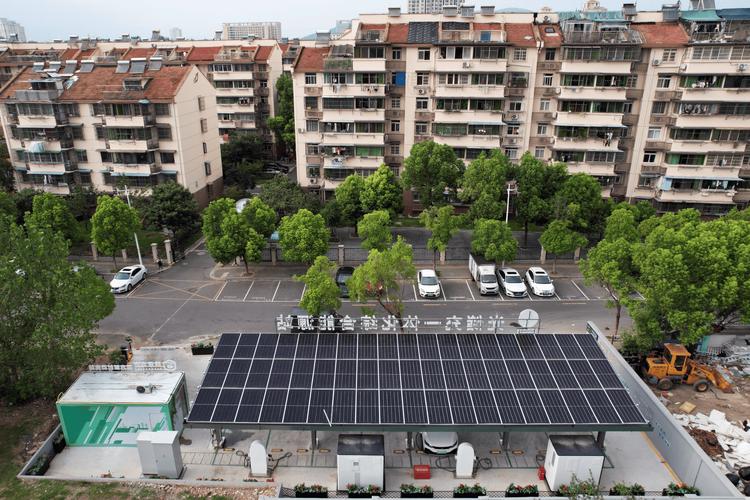 南京老小区改造新能源充电桩实拍