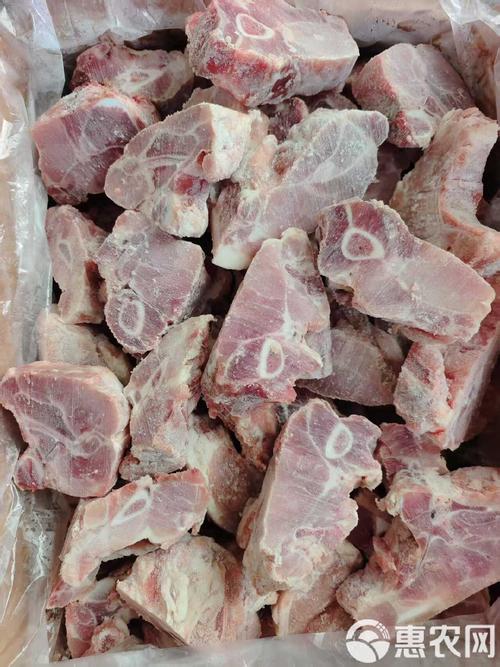 分装好的独立小份生骨肉冻块实拍图