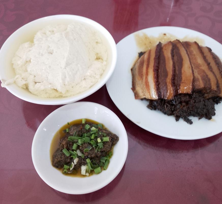 巷子老豆花与烧白
