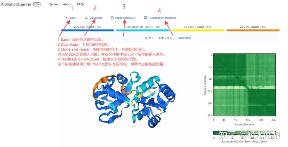 DeepMind AlphaFold3预测蛋白质-药物分子结合示意图