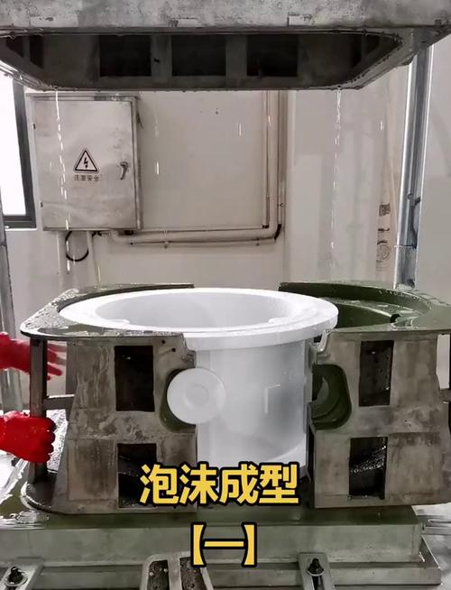 消失模铸造泡沫模型气化过程示意图