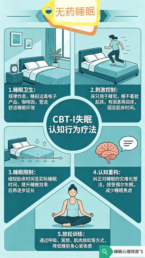 失眠认知行为疗法CBT-I操作步骤流程图