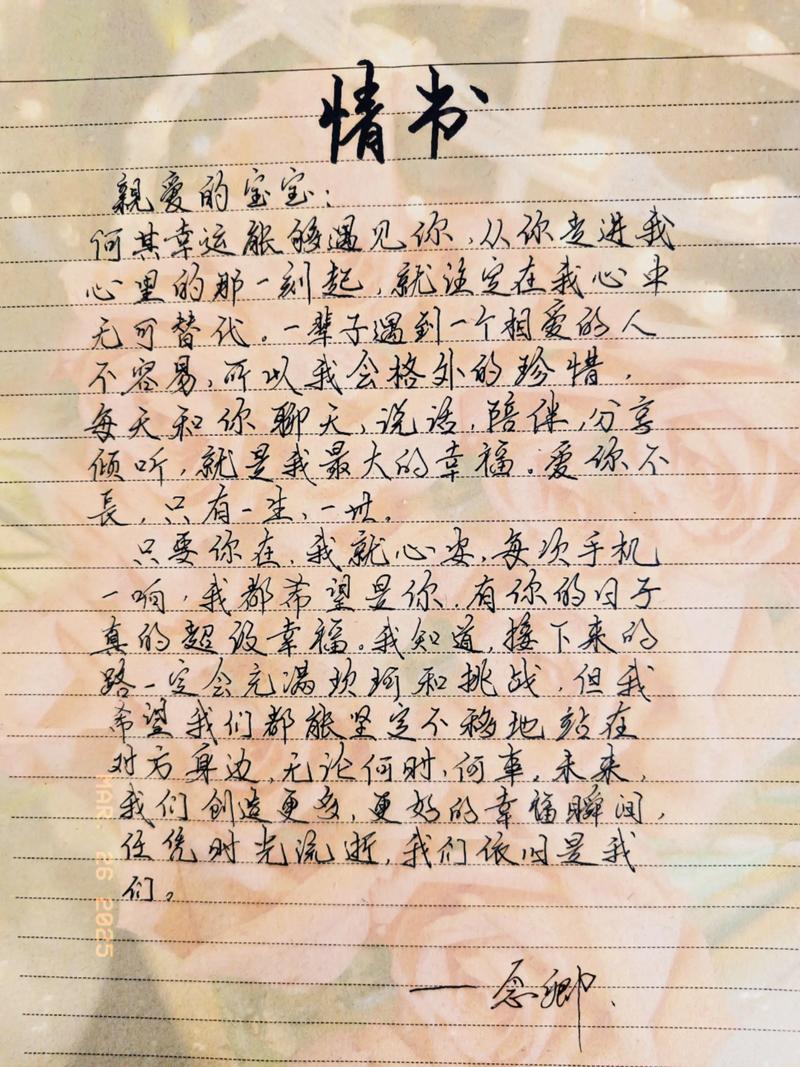 情侣私下惊喜的手写情书与酸辣粉