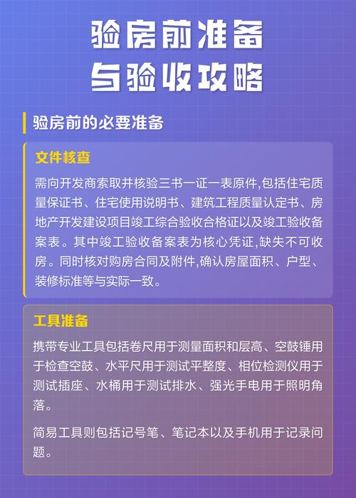 验收与入住准备问题