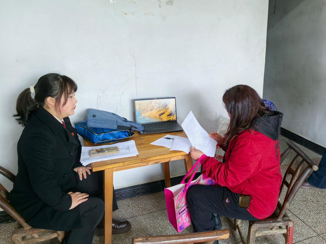 法院探望权强制执行 法官上门调解笔录现场