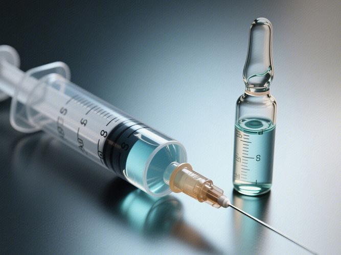 疫苗注射针管特写
