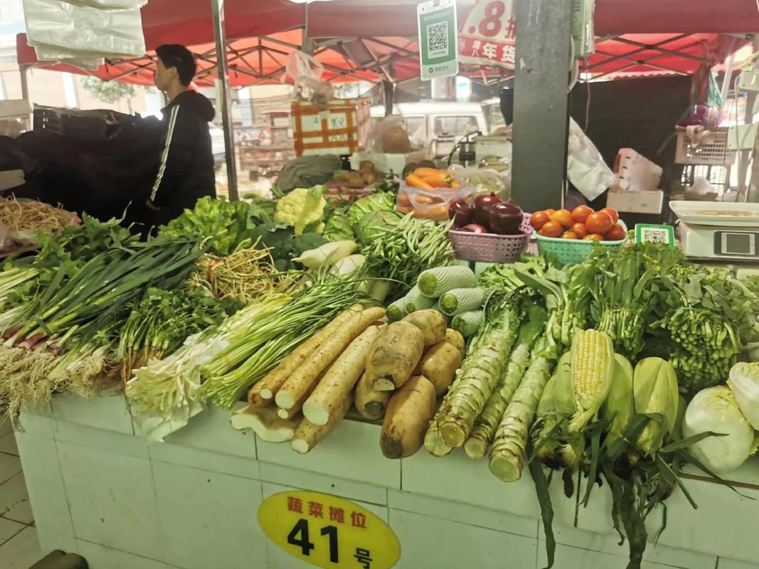 佛山早市蔬菜摊