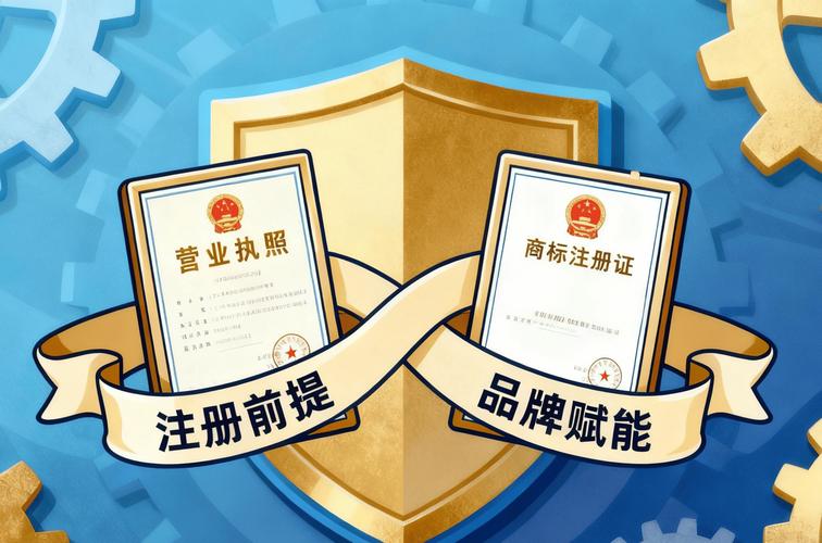 商标注册证书与营业执照对比图