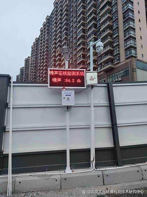 城市居民区临街住宅噪声分贝检测图