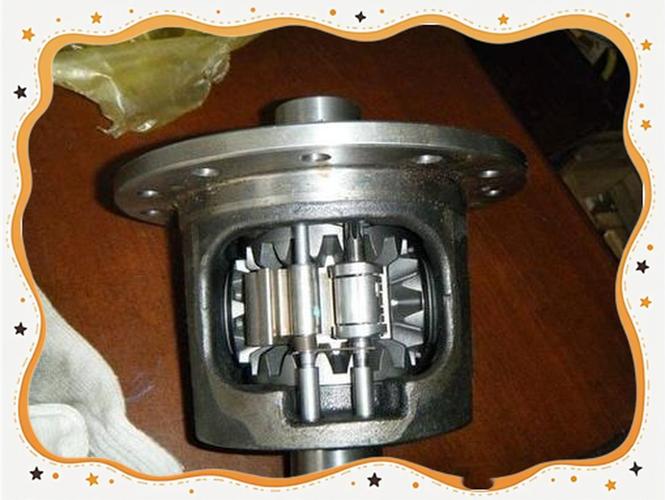 拆解后的汽车后桥差速器总成实拍