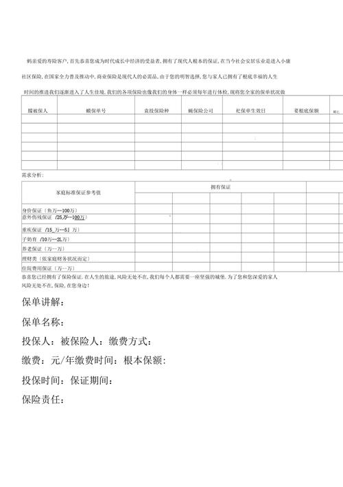 人身保险被保险人投保要求整理表